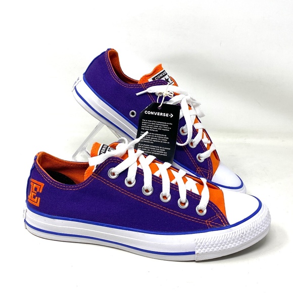 Converse Shoes - Converse Chuck Taylor Low Orange Purple Canvas Women's Sneakers Custom 169749C-E